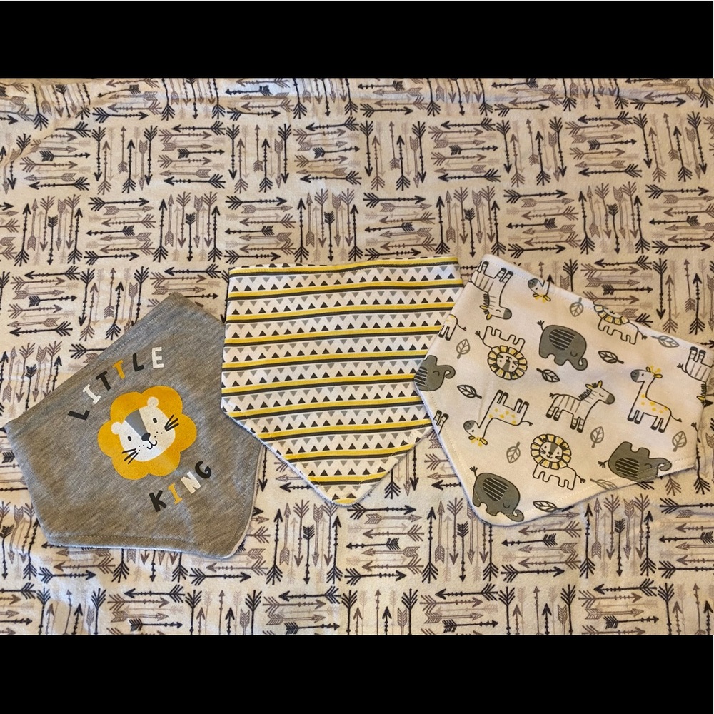 3 pack Bandana Bib Set
